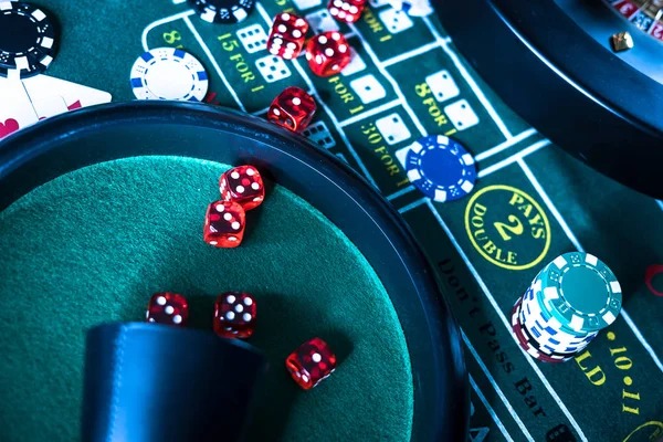 Account settings screen beside a live dealer table view