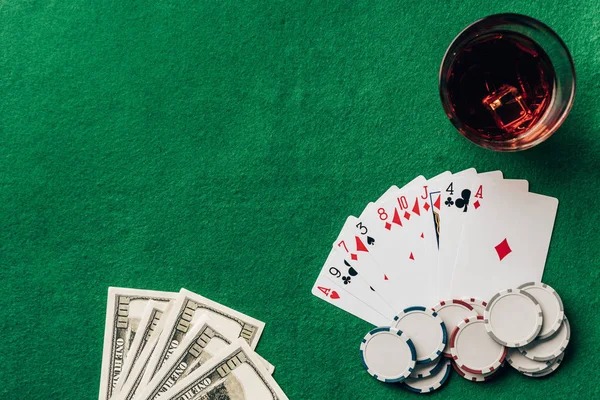 Live Texas Poker table with dealer and multiple player seats