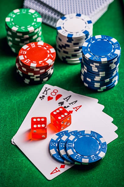 Texas Poker hand progression showing flop, turn, and river cards Texas Poker hand progression showing flop, turn, and river cards
